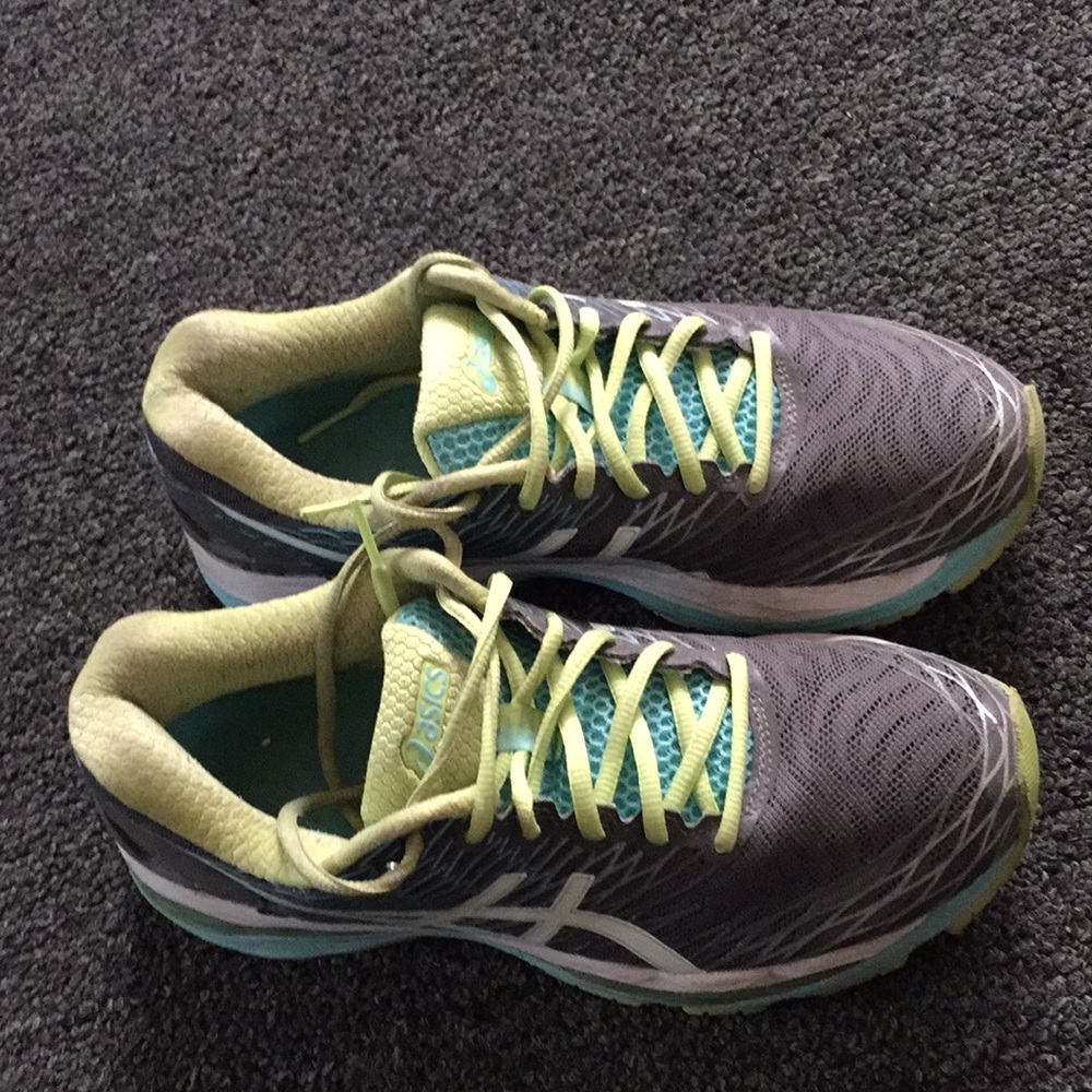 Asics running athletic shoe.